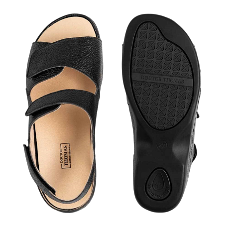 Сандалии ортопедические Dr. Thomas женские DTD-005-Ч черные. Изображение 5 из 6
