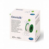 Пластырь Omnisilk фиксирующий на шелковой основе 2,5см х 9,2м.